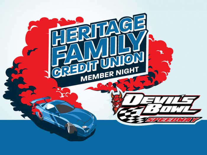 HFCU Member Night at Devil's Bowl Speedway. Image of Racecar